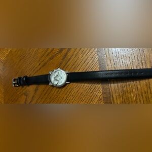 Cat face watch leather band